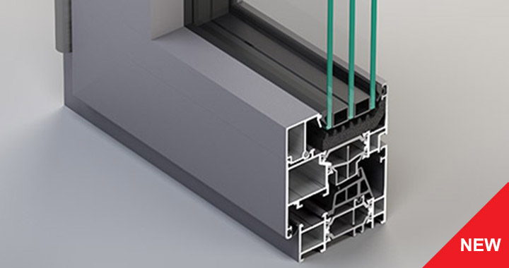 Infissi in alluminio apertura battente Serie NC 65 STH HES